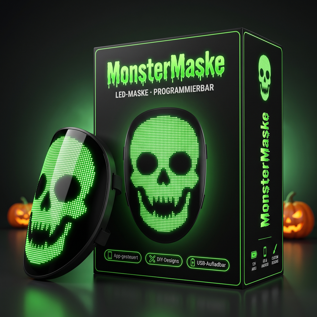 MonsterMaske™ Programmierbare LED-Maske mit App